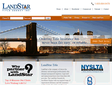 Tablet Screenshot of landstartitle.net